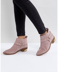 Pink Suede Cowboy Boots