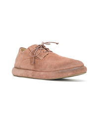 Pink Suede Derby Shoes