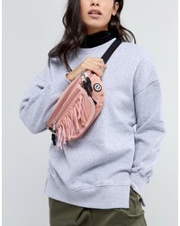 Pink Suede Fanny Pack