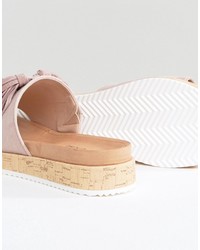 Call it SPRING Pucallpa Blush Sliders With Suede Tassels