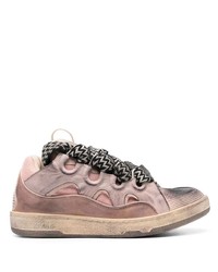 Lanvin Curb Chunky Leather Sneakers