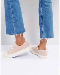 Converse Jack Purcell Suede Trainers In Dusky Pink