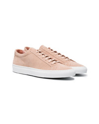 Common Projects Neutral Achilles Suede Sneakers