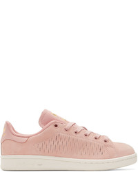 adidas Originals Pink Suede Stan Smith Sneakers