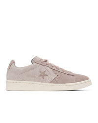 Converse Pink Suede Pro Leather Ox Sneakers