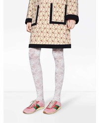 Gucci Suede Sneakers With Web
