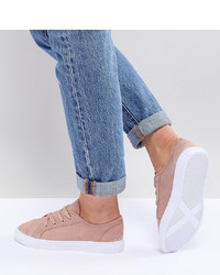 ASOS DESIGN Wide Fit Daisy Trainers