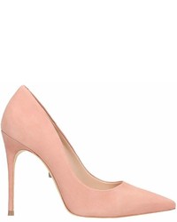 Schutz Pink Suede Leather Pumps