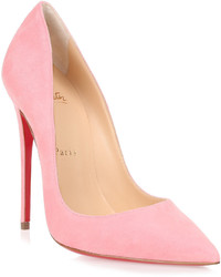 Christian Louboutin So Kate 120 Pink Suede Pump