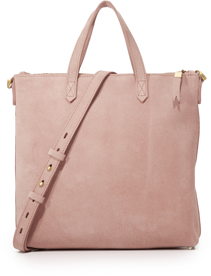 madewell pink tote