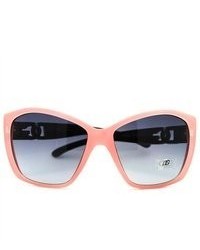 106Shades Dg Eyewear Pop Color Oversized Cat Eye Sunglasses Pink
