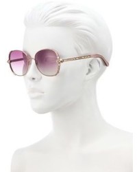 Roberto Cavalli 56mm Metal Crystal Sunglasses