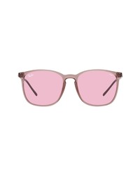 Ray-Ban 56mm Polarized Square Sunglasses In Violetpink To Blue At Nordstrom