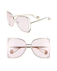 Gucci 63mm Gradient Oversize Butterfly Sunglasses