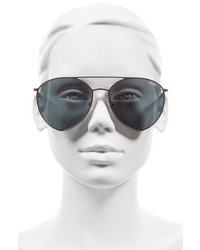Quay Australia X Jasmine Sanders Indio 60mm Mirrored Aviator Sunglasses Gold Pink