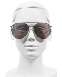 Quay Australia X Jasmine Sanders Indio 60mm Mirrored Aviator Sunglasses Gold Pink
