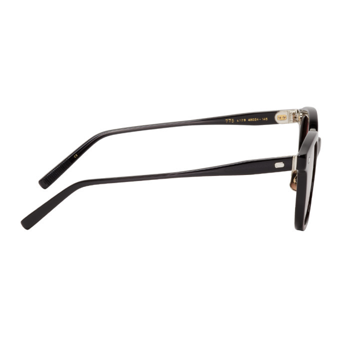 Eyevan 7285 Black 775 Sunglasses, $560 | SSENSE | Lookastic