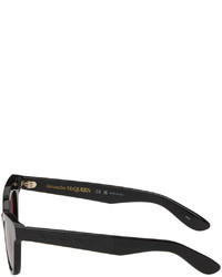 Alexander McQueen Black Mcqueen Angled Sunglasses