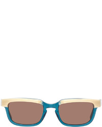 Gucci Blue Rectangular Sunglasses