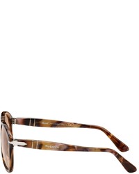 JW Anderson Brown Persol Edition Aviator Sunglasses