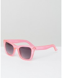 Jeepers Peepers Clear Pink Frame Sunglasses