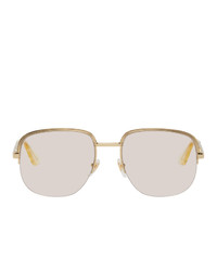 Gucci Gold And Pink Gg0777s Sunglasses
