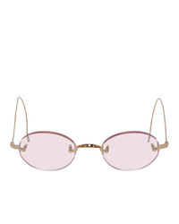 Mr Leight Gold And Pink Makena S Sunglasses