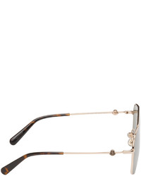 Moncler Gold Aviator Sunglasses