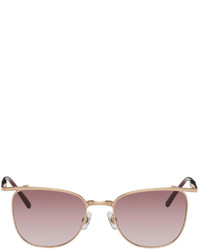 Matsuda Gold Burgundy M3109 Sunglasses