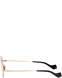 Loewe Gold Pink Metal Oval Sunglasses