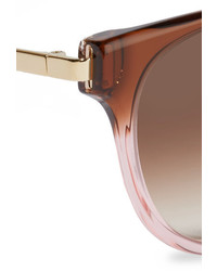 Thierry Lasry Gummy Cat Eye Acetate And Gold Plated Sunglasses Pink