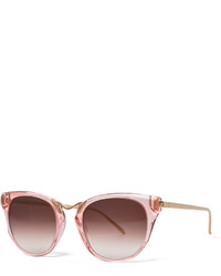 Thierry Lasry Hinky Transparent Cat Eye Sunglasses Pink