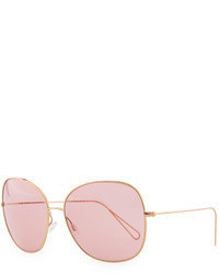 Oliver Peoples Isabel Marant Par Daria 62 Oversized Sunglasses Rose Goldpink