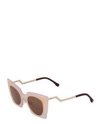 Layered Frame Cat Eye Sunglasses