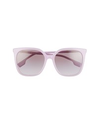 Burberry Lilac 56mm Square Sunglasses In Lilacgrey Gradient At Nordstrom