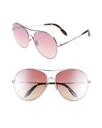 Victoria Beckham Loop 63mm Oversize Round Sunglasses