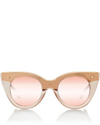 Le Specs Nefertiti Two Tone Cat Eye Sunglasses Pink