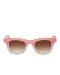 Thierry Lasry Pink And White Local Authority Edition Creepers 020 Sunglasses