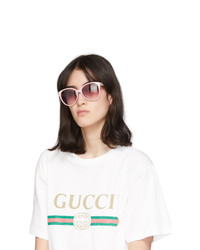 Gucci Pink Cat Eye Sunglasses