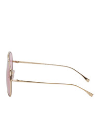 Fendi Pink Ff Aviator Sunglasses