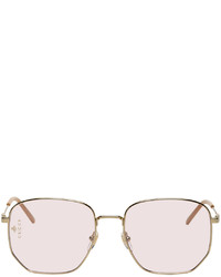 Gucci Pink Gold 56 Sunglasses