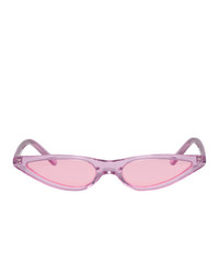 George Keburia Pink Micro Cat Eye Sunglasses