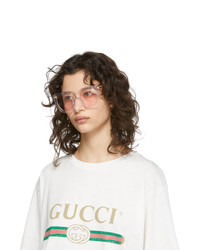 Gucci Pink Square Sunglasses