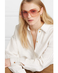 Rejina Pyo Projekt Produkt Square Frame Acetate Sunglasses