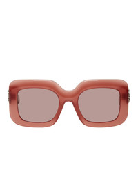 Loewe Red Acetate Rectangular Sunglasses