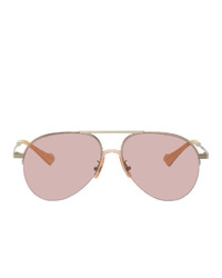 Gucci Silver And Pink Gg0742s Sunglasses