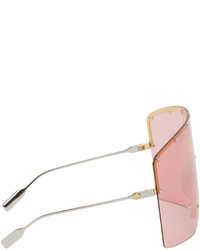 Gucci Silver Shield Sunglasses