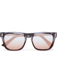 CUTLER AND GROSS Square Frame Acetate And Silver Tone Sunglasses