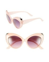 Steve Madden 55mm Cat Eye Sunglasses Pink One Size