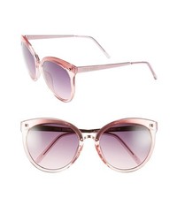 Steve Madden 57mm Cat Eye Sunglasses Pink One Size